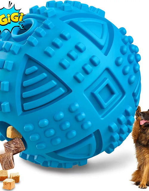 Load image into Gallery viewer, Dog Balls Treat Dispensing Dog Toys, Dog Toys for Aggressive Chewers Large Breed, Nearly Indestructible Squeaky Dog Chew Toys for Large Dogs, Natural Rubber Dog Puzzle Toys, Tough IQ Dog Treat Balls
