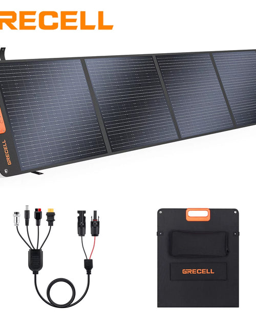 Load image into Gallery viewer, 200W Portable Solar Panel for Power Station Generator, 12V/24V Flexible Foldable Solar Panel Kit Lightweight High-Efficiency Solar Charger Power Backup for Outdoor Van Camper Boat
