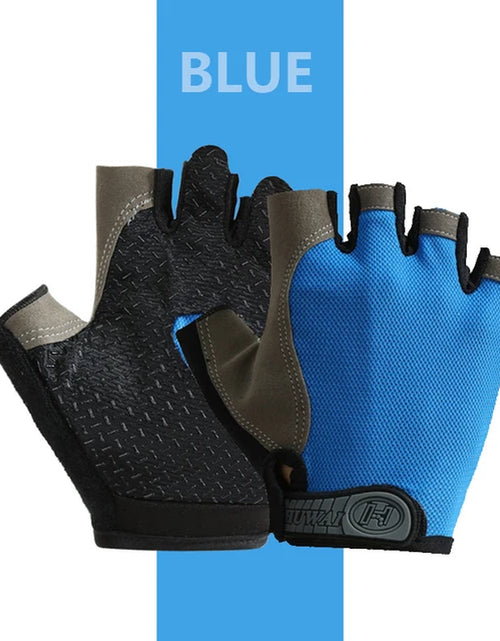 Load image into Gallery viewer, Weightlifti Gym Gloves Fitness Training Fingerless Men Women Bodybuilding Exercise Sports Gloves Cycling anti Slip Breathable
