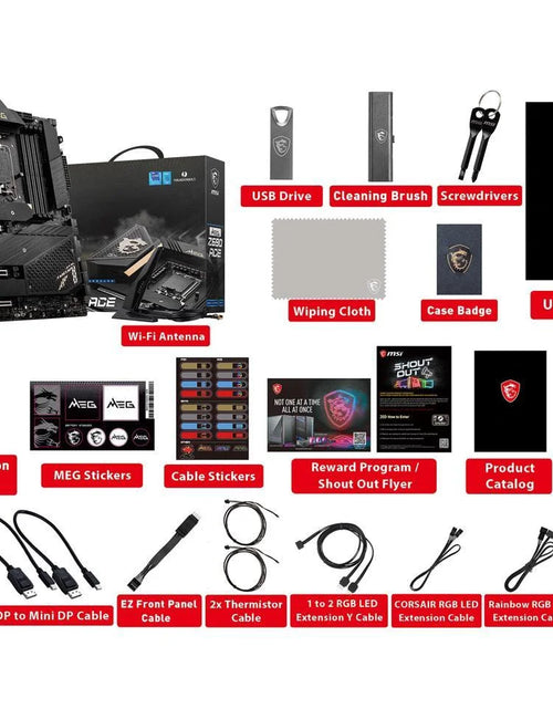 Load image into Gallery viewer, MEG Z690 ACE Desktop Motherboard - Intel Chipset - Socket LGA-1700 - Intel Optane Memory Ready - ATX - Pentium Gold, Celeron, Core I5, Core I7, Core I9 Processor Supported - 128 GB DDR5 SDRAM Maxi
