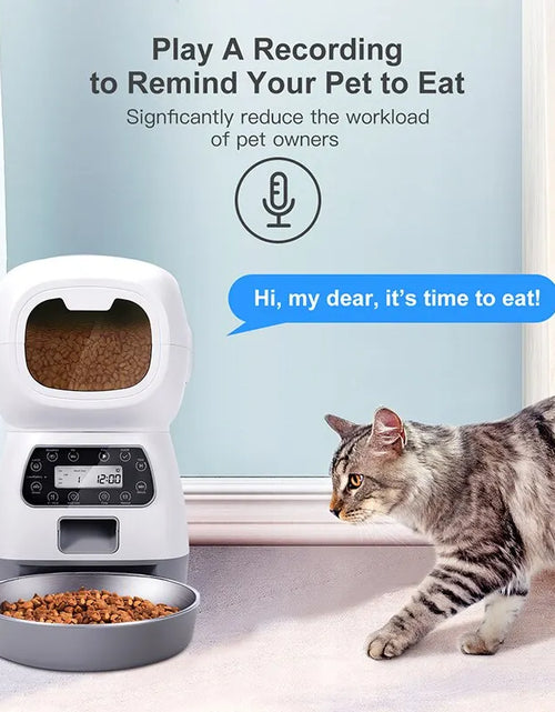 Load image into Gallery viewer, 1PC Automatic Pet Feeding Intelligent Remote Control Cat and Dog Feeding Machine Timing Quantitative Food Machine
