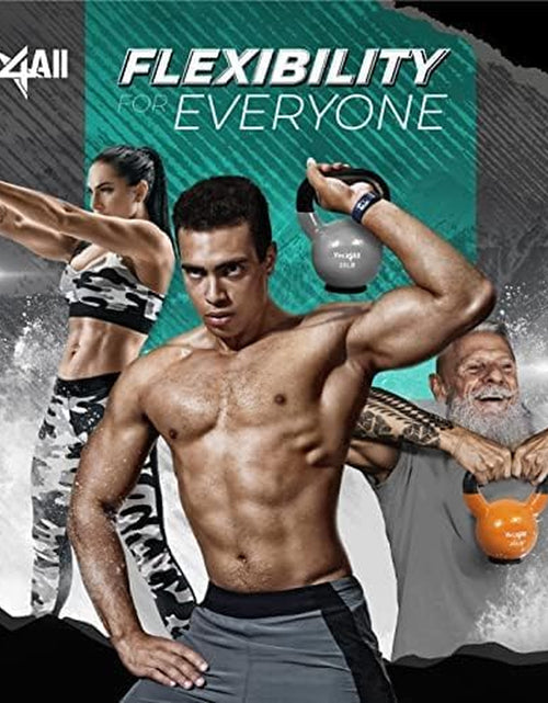 Load image into Gallery viewer, Vinyl Coated Kettlebell with Protective Rubber Base, Strength Training Kettlebells for Weightlifting, Conditioning, Strength &amp; Core Training
