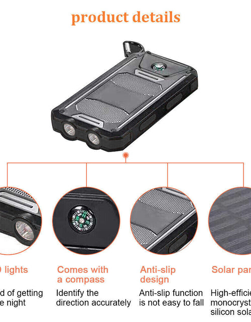 Load image into Gallery viewer, 2023 Super USB Portable Charger Solar Power Bank for Cell Phone
