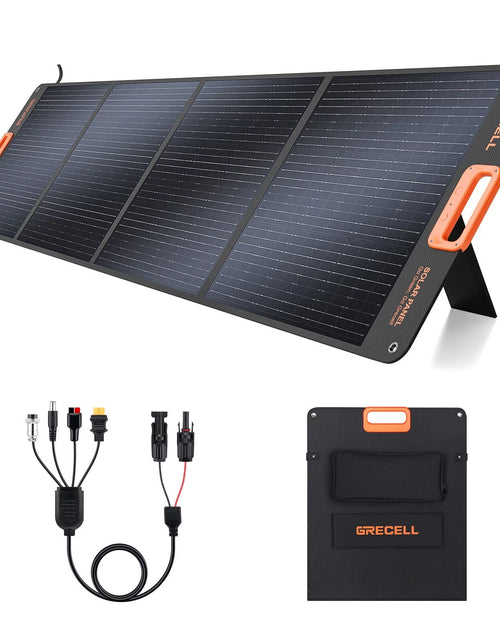 Load image into Gallery viewer, 200W Portable Solar Panel for Power Station Generator, 12V/24V Flexible Foldable Solar Panel Kit Lightweight High-Efficiency Solar Charger Power Backup for Outdoor Van Camper Boat
