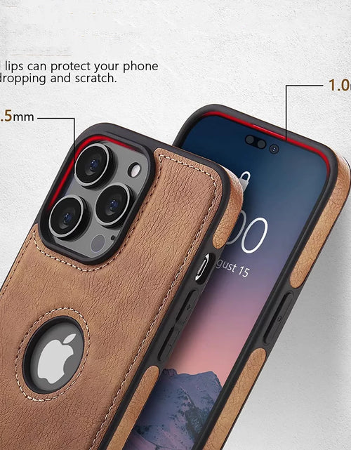 Load image into Gallery viewer, For Iphone 14 plus Leather Case, Slim Luxury PU Non-Slip Shockproof Protective Cover Phone Cases for Iphone 14 Plus
