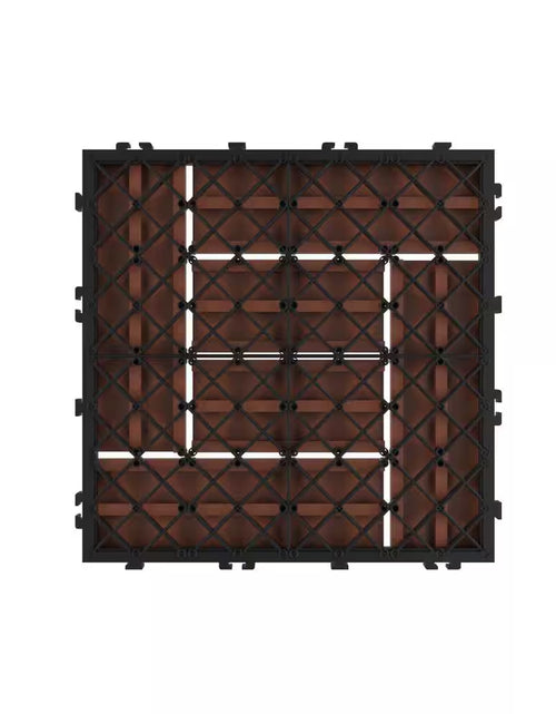 Load image into Gallery viewer, 12 In. X 12 In. Outdoor Interlocking Criss Cross Polypropylene Patio and Deck Tile Flooring in Terracotta (Set of 6)
