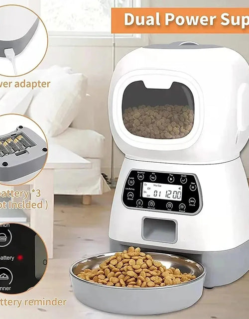 Load image into Gallery viewer, 1PC Automatic Pet Feeding Intelligent Remote Control Cat and Dog Feeding Machine Timing Quantitative Food Machine
